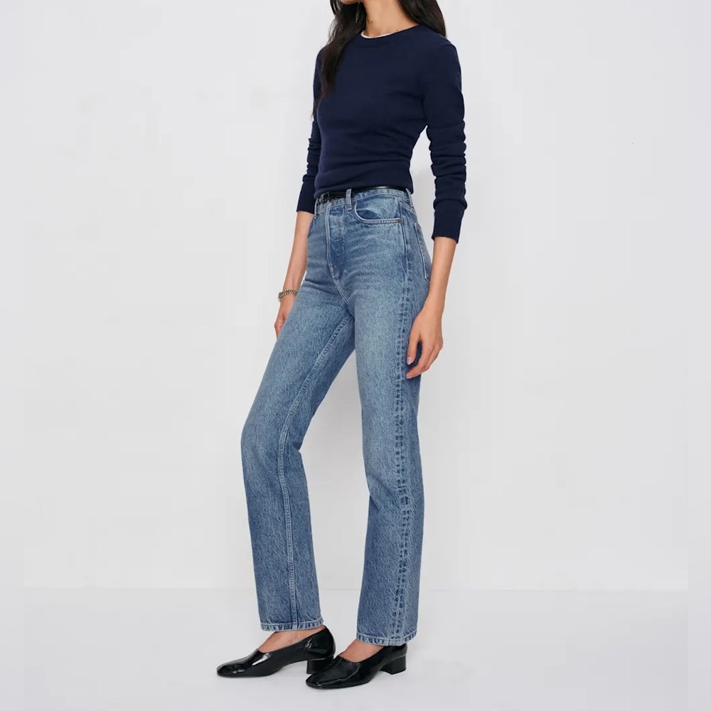 REFORMATION // Cynthia High Rise Straight Jeans size 29 short - Colorado wash - Picture 3 of 16